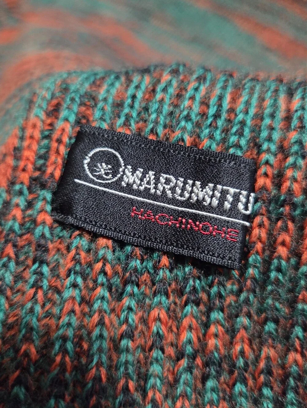 Marumitu Hachinohe Japanese lifestyle Wool Blend Scarf Fall Festival 62x9